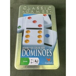 Classic Games Double Six Color Dot Dominoes